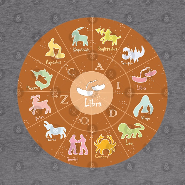 Libra, 2, Zodiac, Astrology, Horoscope, Stars, Sun-and-moon. Birthday, Valentines-day, Holidays, by PrintedDreams